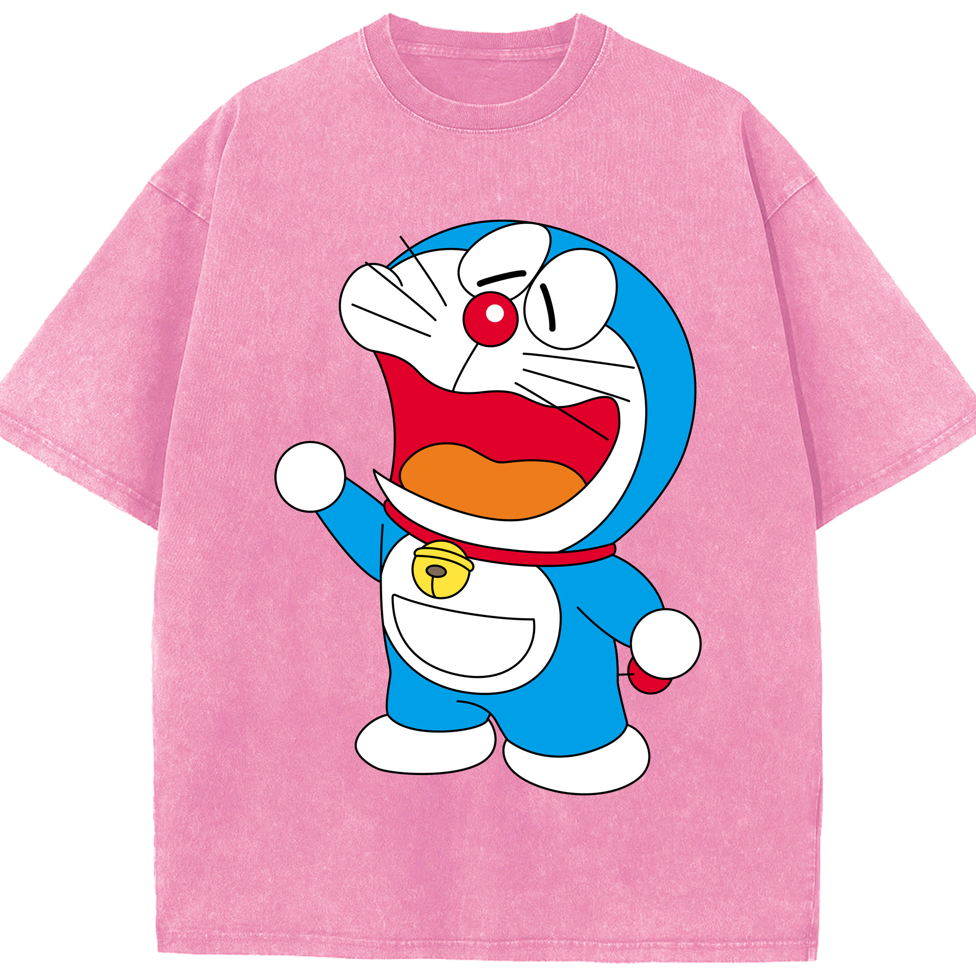 （画像用） ドラえもん Doraemon 綿100% ヴィンテージ風 半袖Tシャツ（フロントプリント）